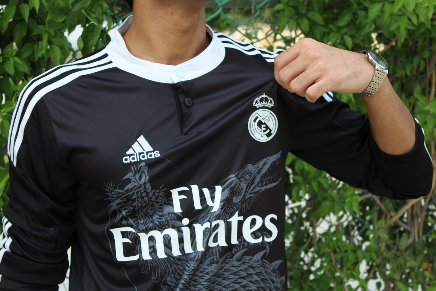 Real Madrid 14/15 Ronaldo Black Dragon Jersey