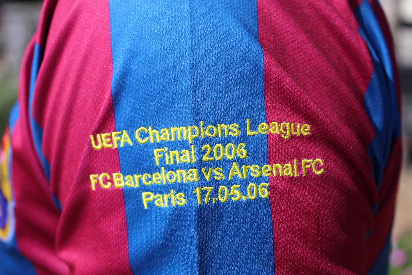 Ronaldinho FC Barcelona 2006 UCL Final Home Jersey